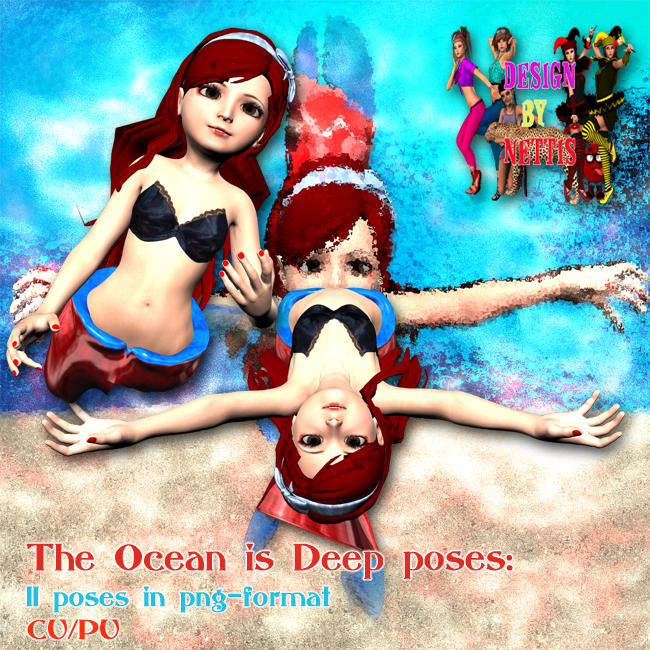 The Ocean Is Deep poses CU/PU - Click Image to Close